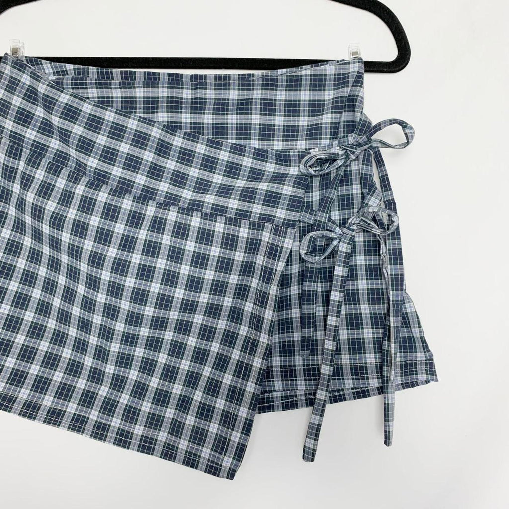 Wrap mini skirt