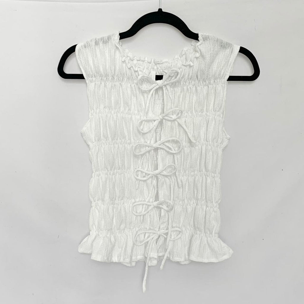 Ruched Bow Tank Top