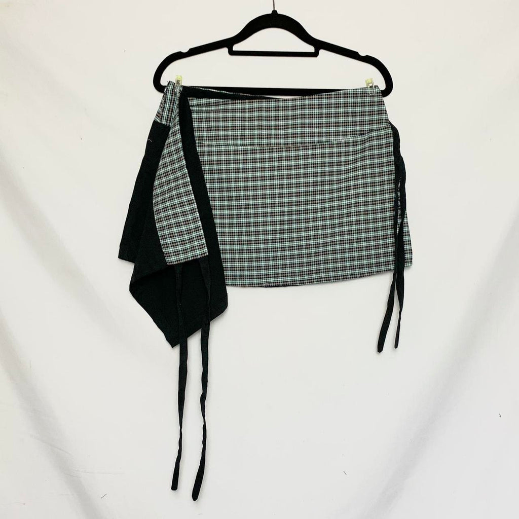 Wrap mini skirt