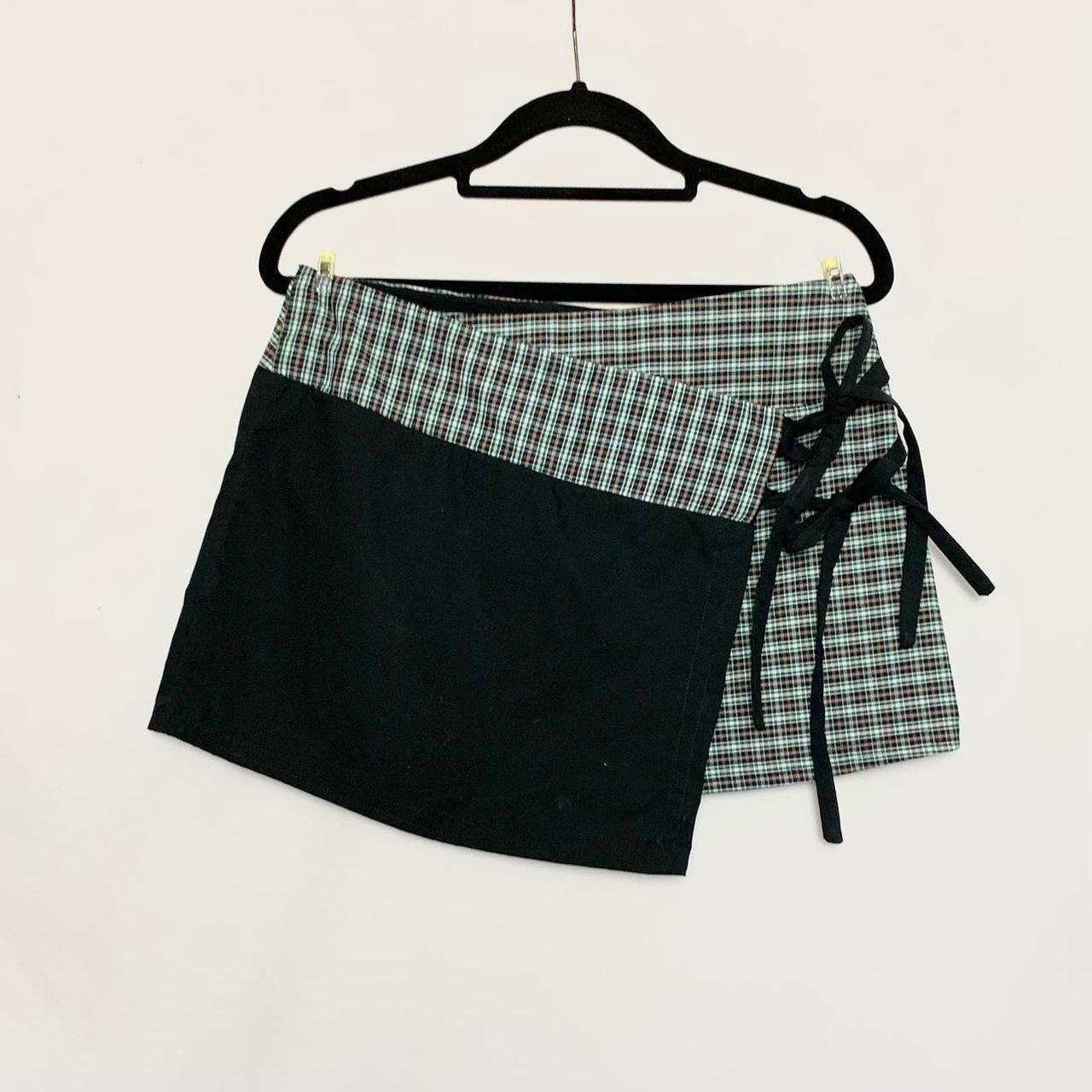 Wrap mini skirt