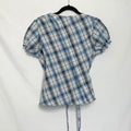 Plaid Asymmetric Shirt