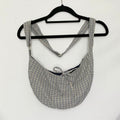 Plaid Crescent Bag