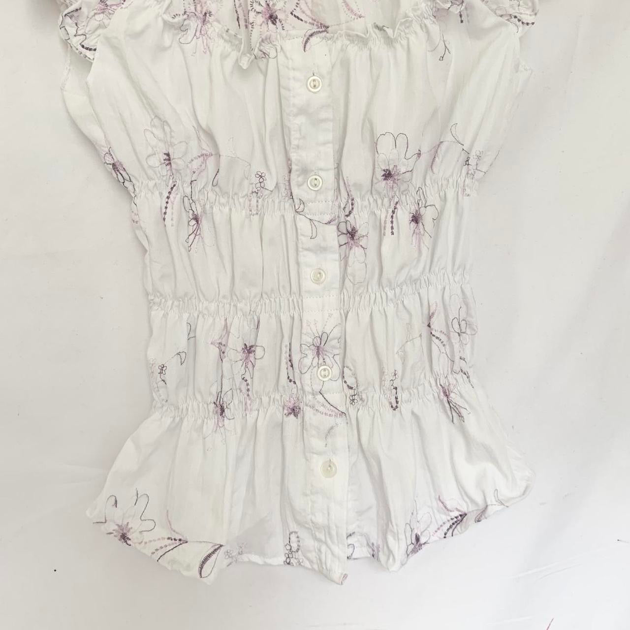 Floral Embroidered Milkmaid Top