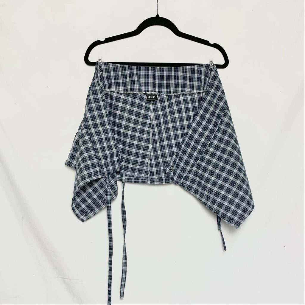 Wrap mini skirt