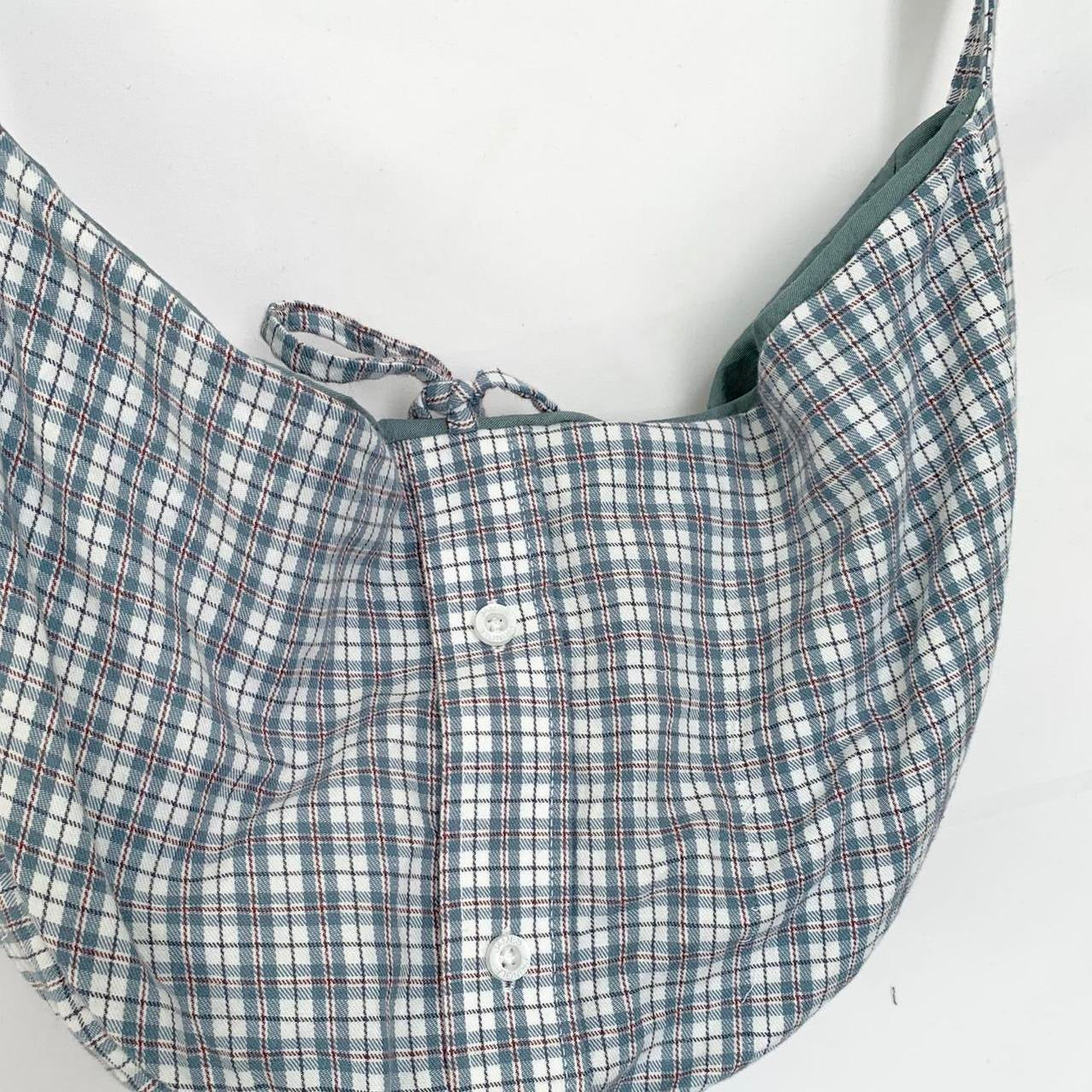 Plaid Crescent Bag