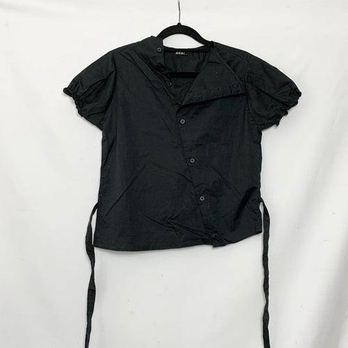 Black asymmetric shirt