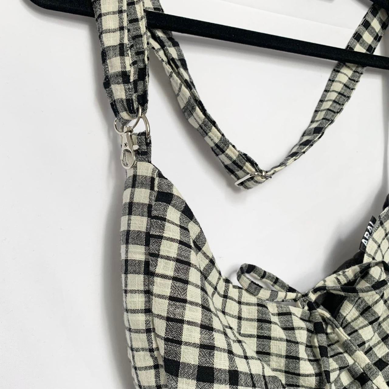 Checkered Crescent Bag