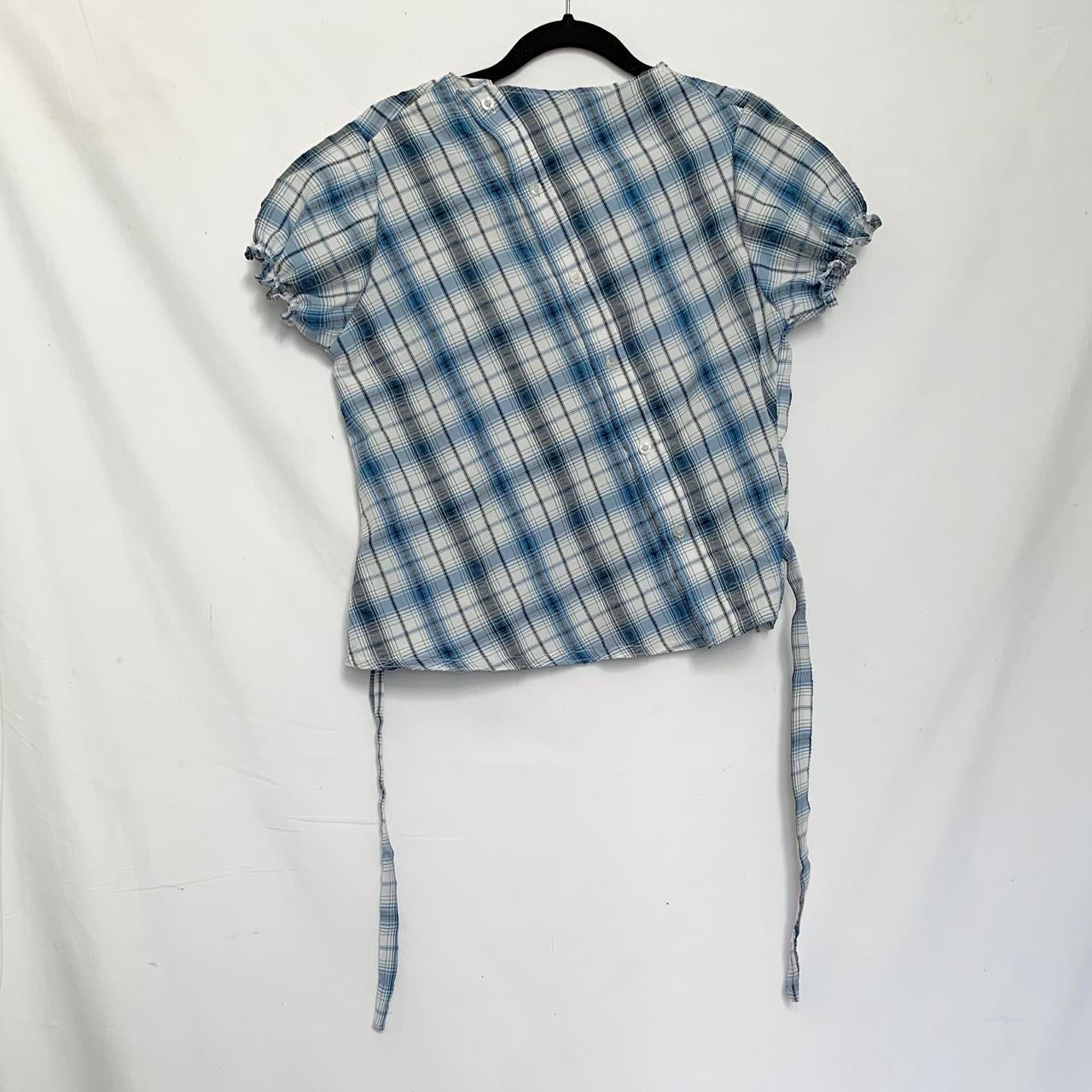 Plaid Asymmetric Shirt