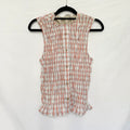 Plaid Ruched Tank Top