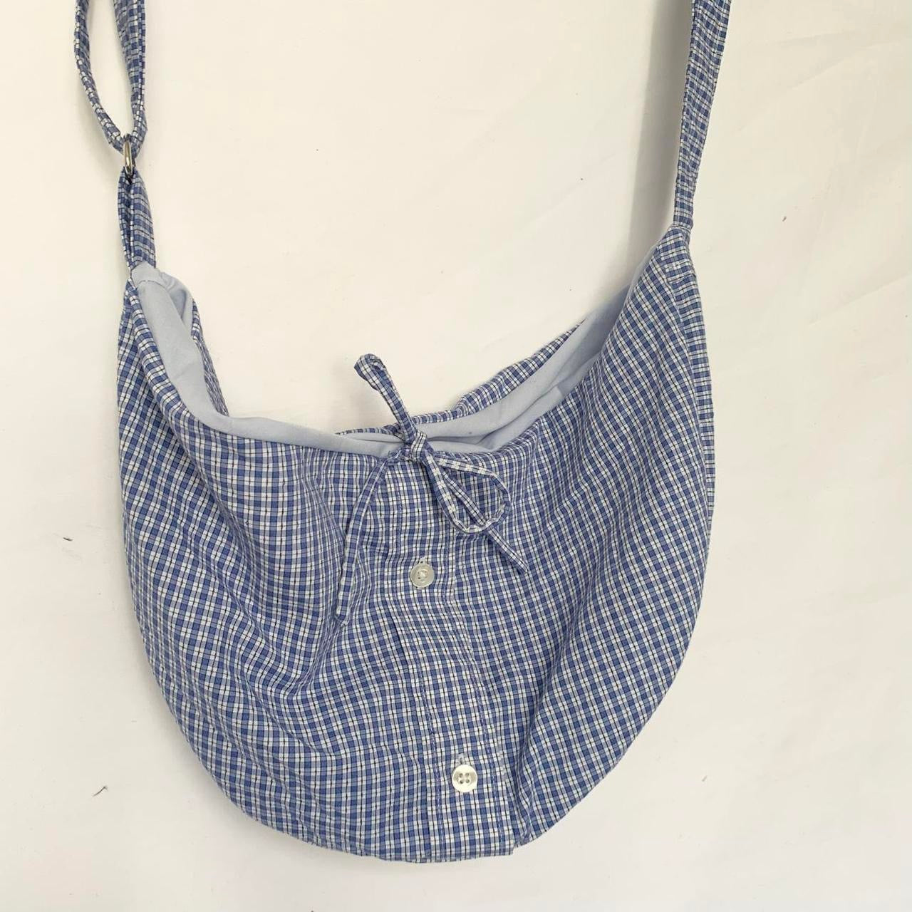 Plaid Crescent bag