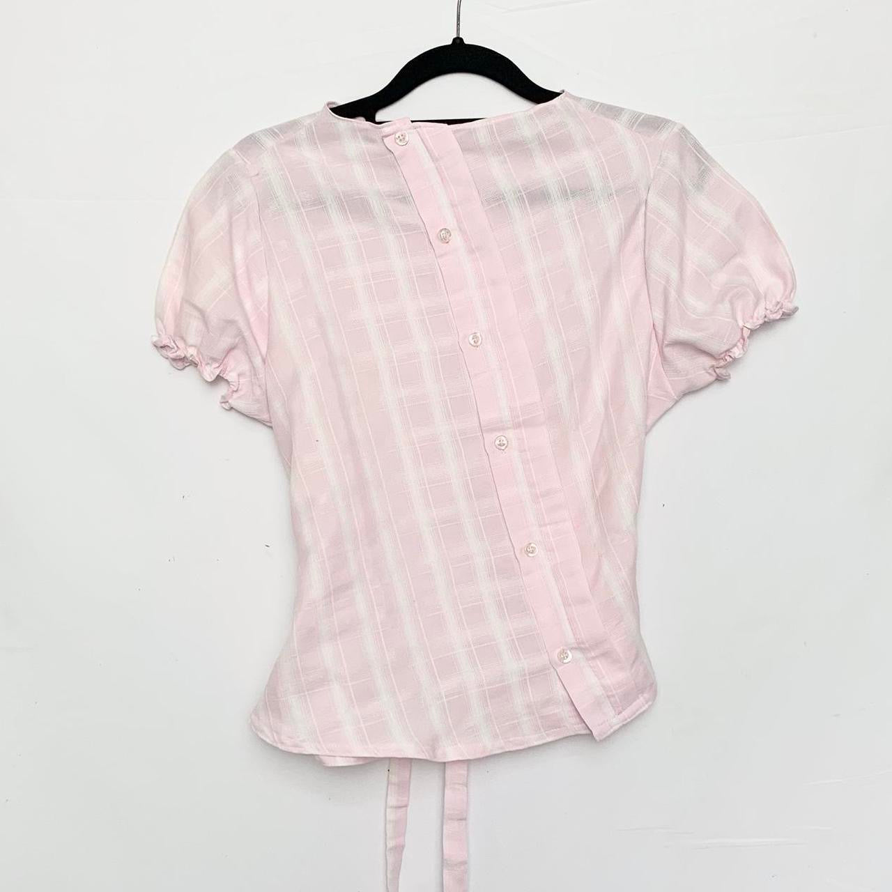 Plaid asymmetric shirt