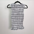 Checkered Ruched Tank Top