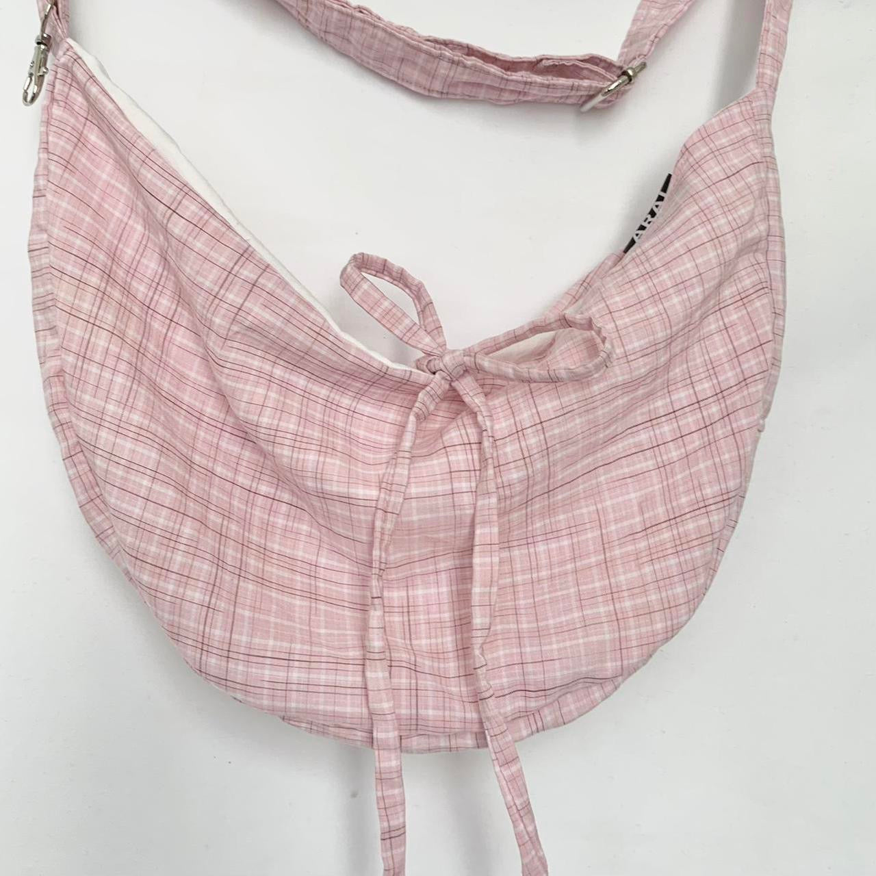 Checkered Crescent Bag