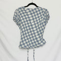 Checkered asymmetric shirt