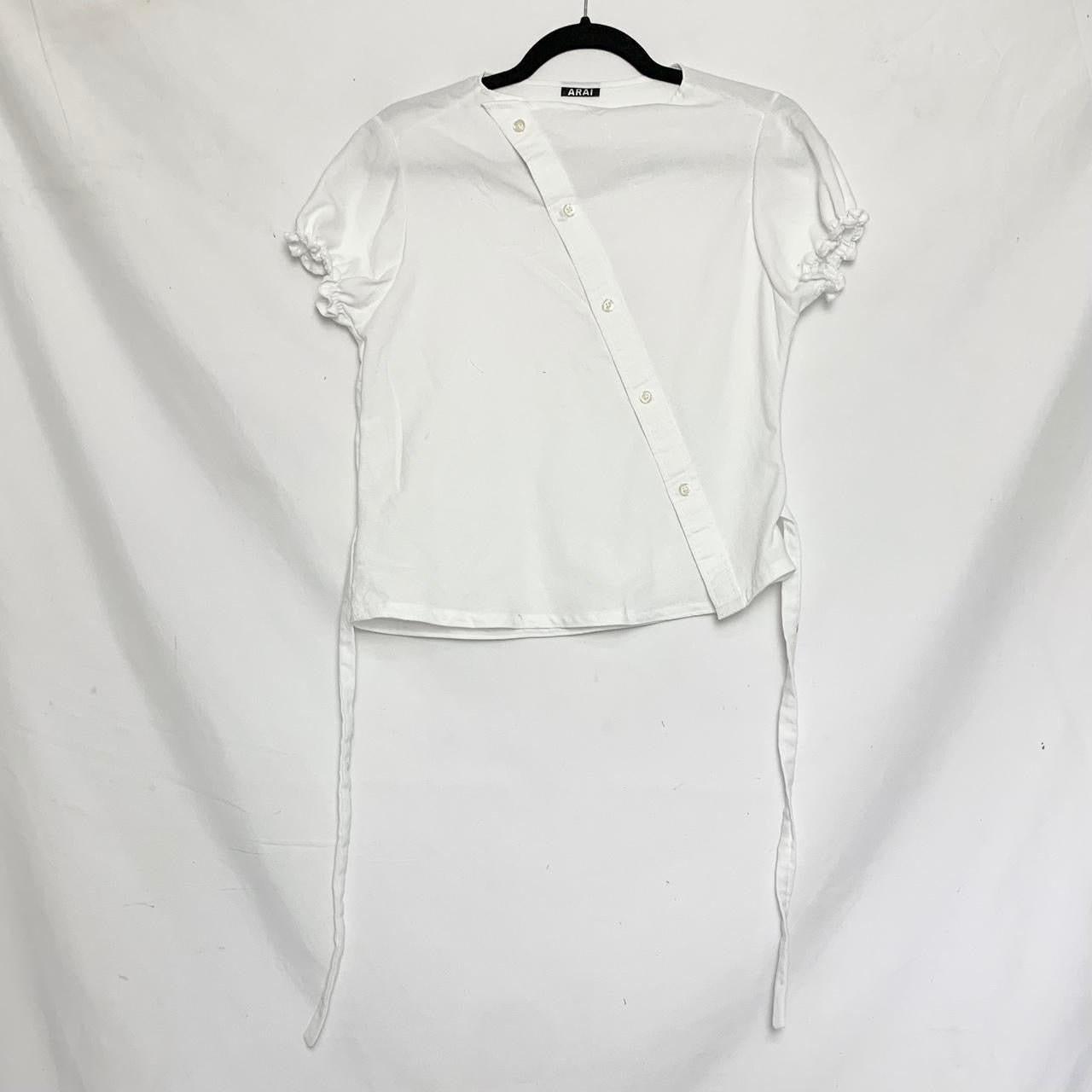 White asymmetric shirt