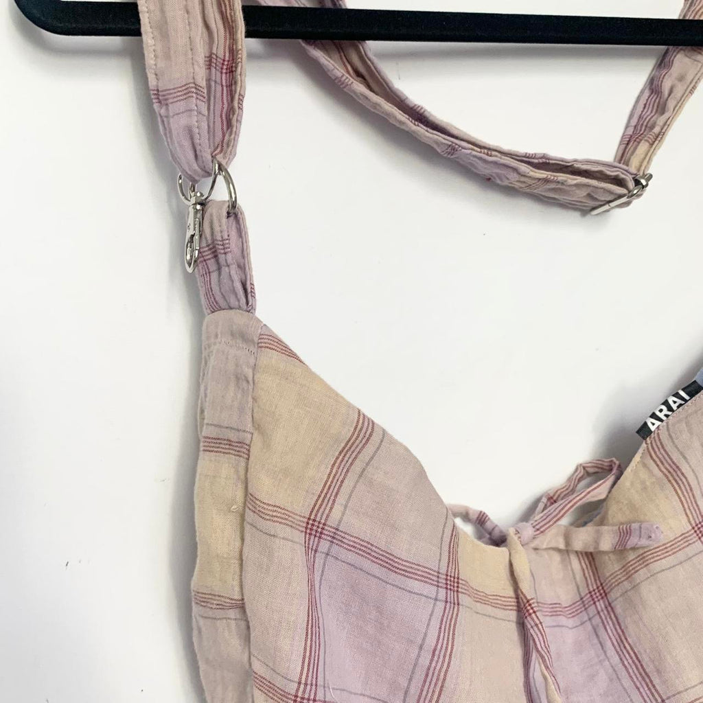 Checkered Crescent Bag