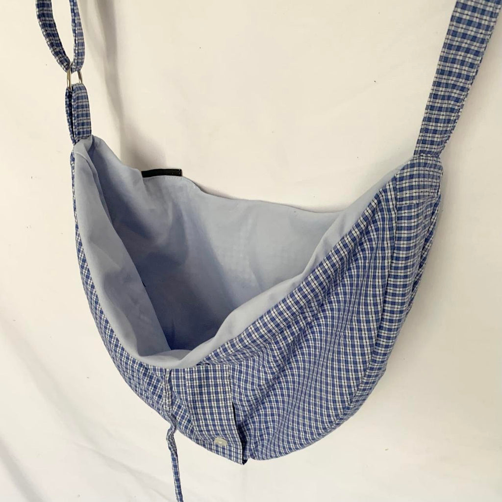 Plaid Crescent bag