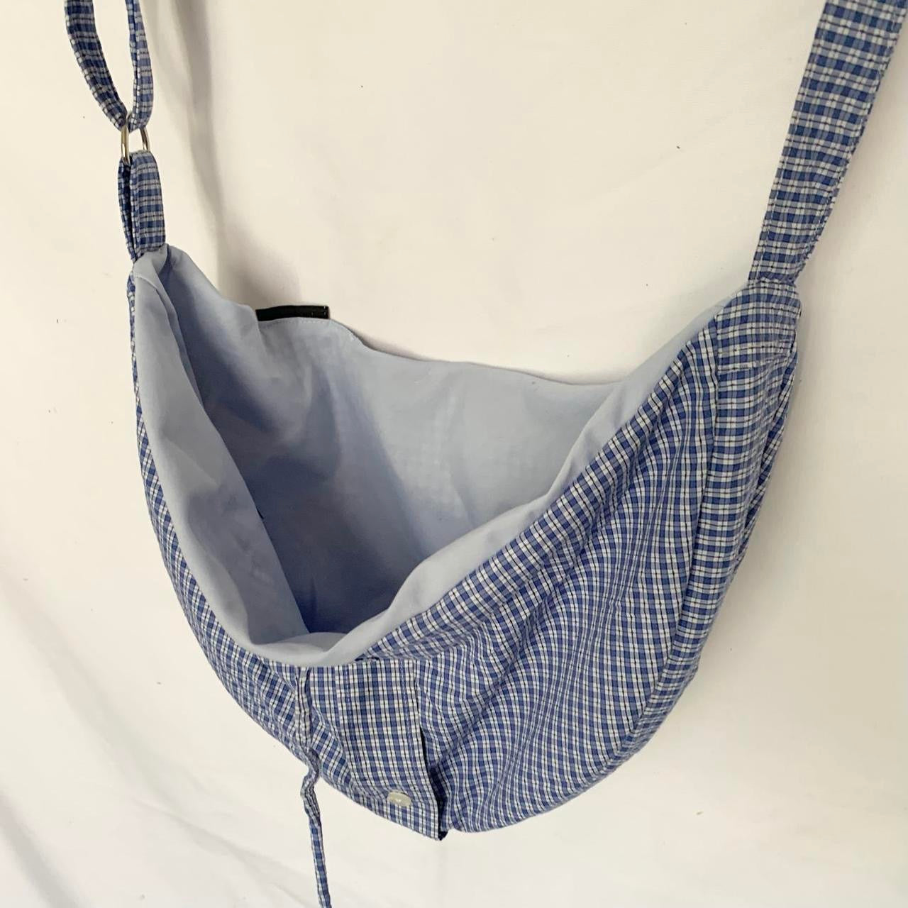 Plaid Crescent bag