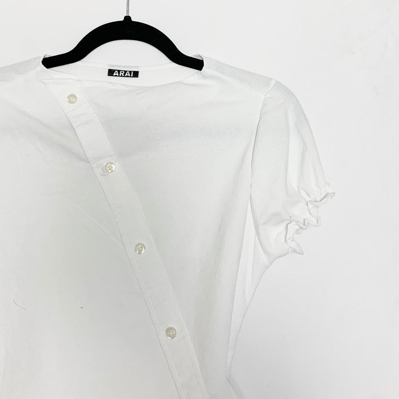 White asymmetric shirt