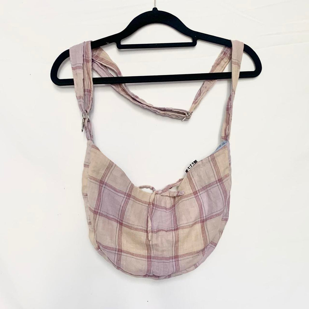 Checkered Crescent Bag