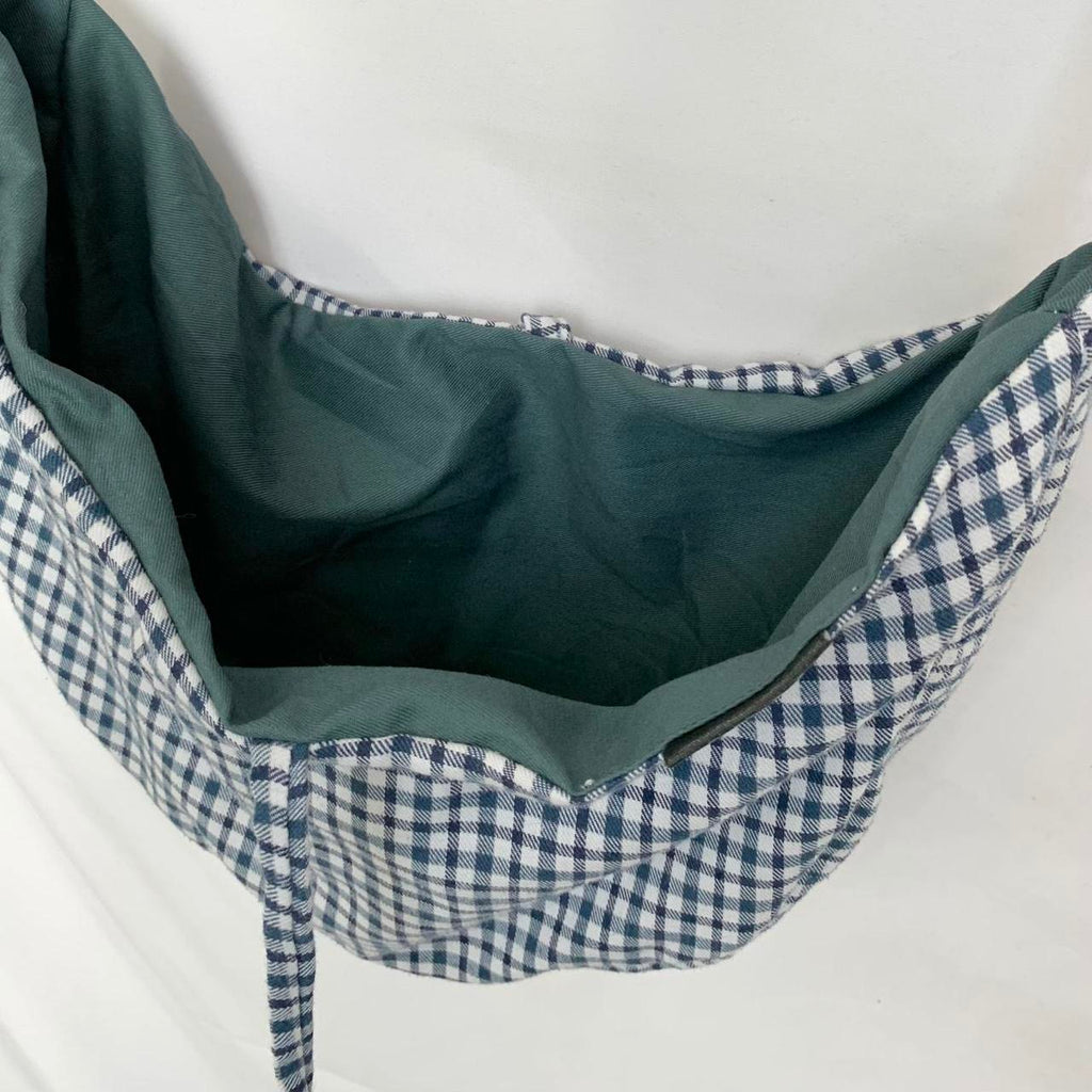 Plaid Crescent Bag