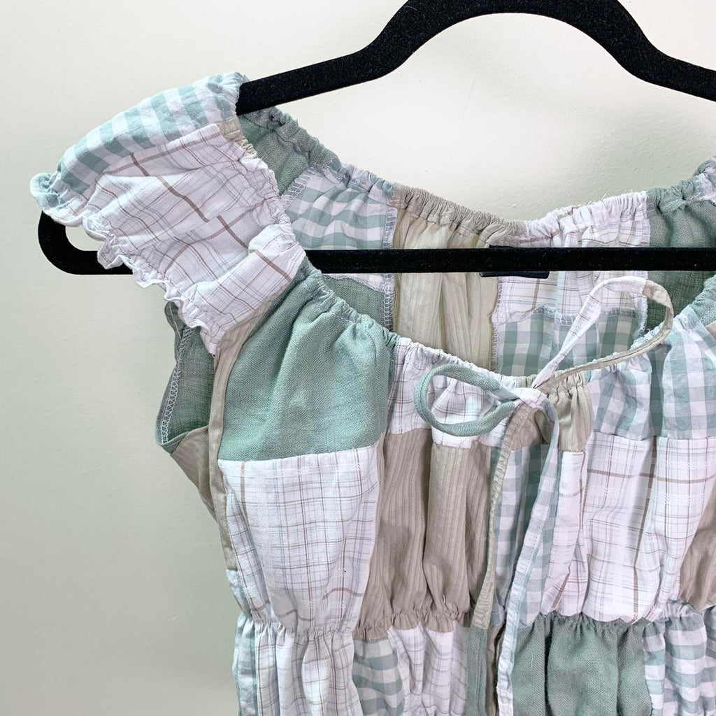 Patchwork Milkmaid Top