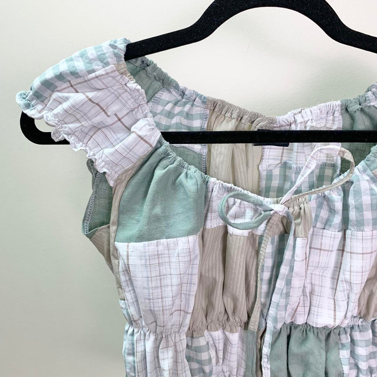 Patchwork Milkmaid Top